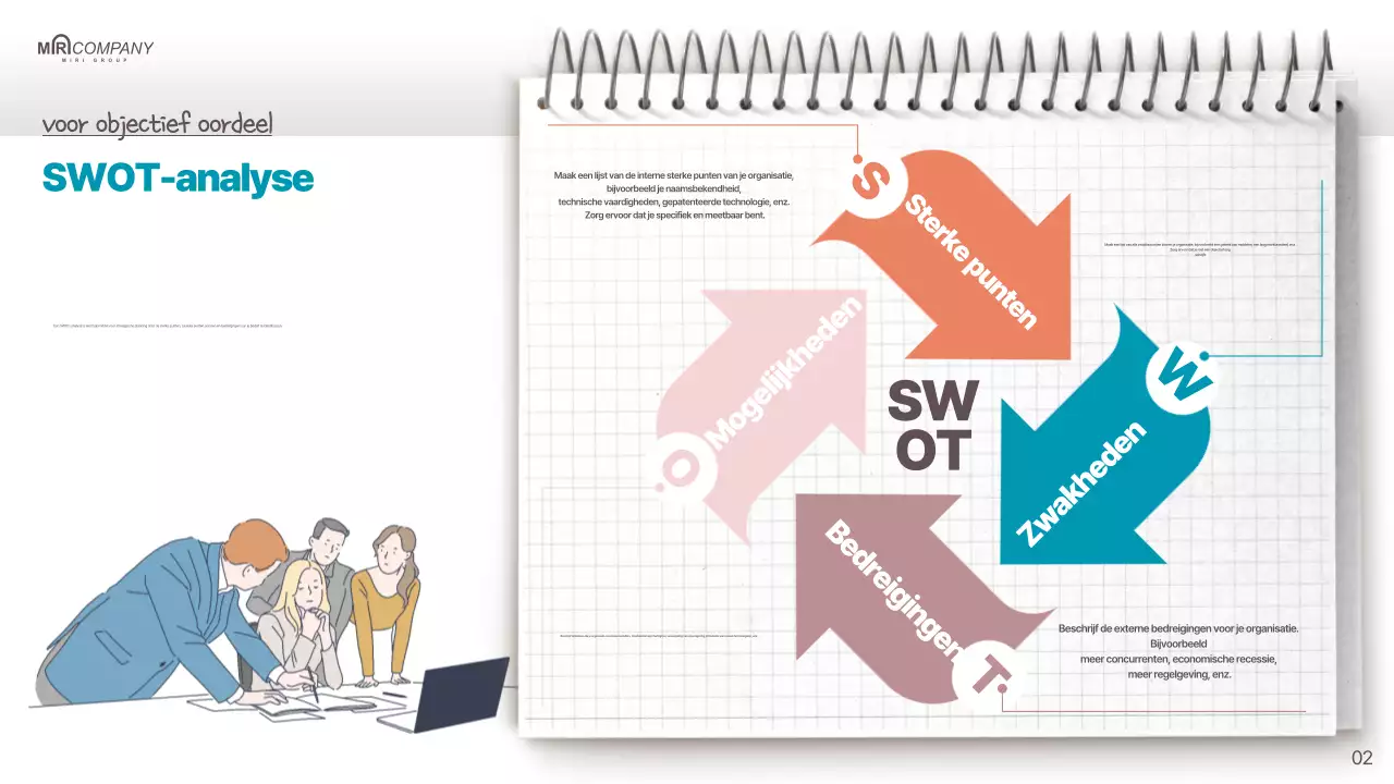 Een eenvoudig verkoopplan in rood en mint