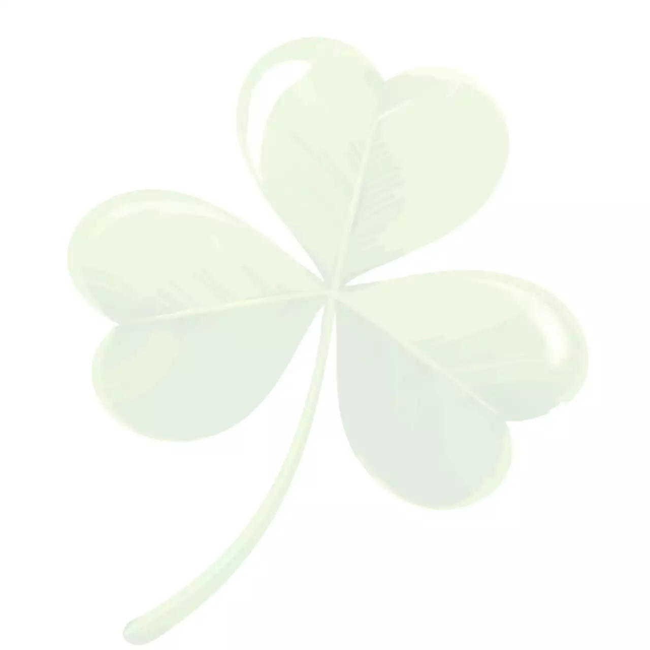 연두 심플 행운 엽서