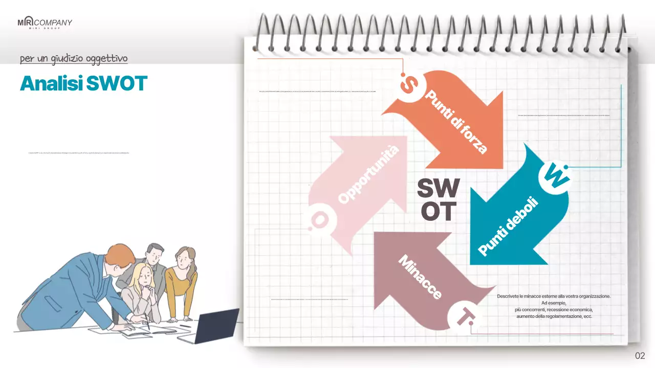 Un semplice piano di vendita in rosso e menta