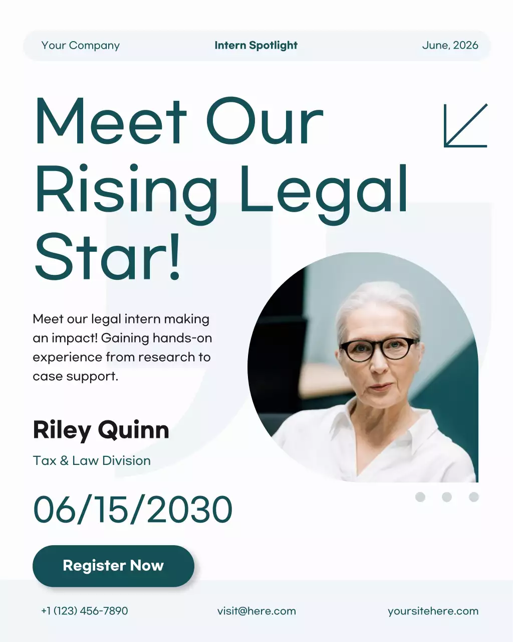 Teal Modern Internship Announcement Instagram Post