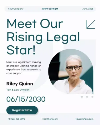 Teal Modern Internship Announcement Instagram Post