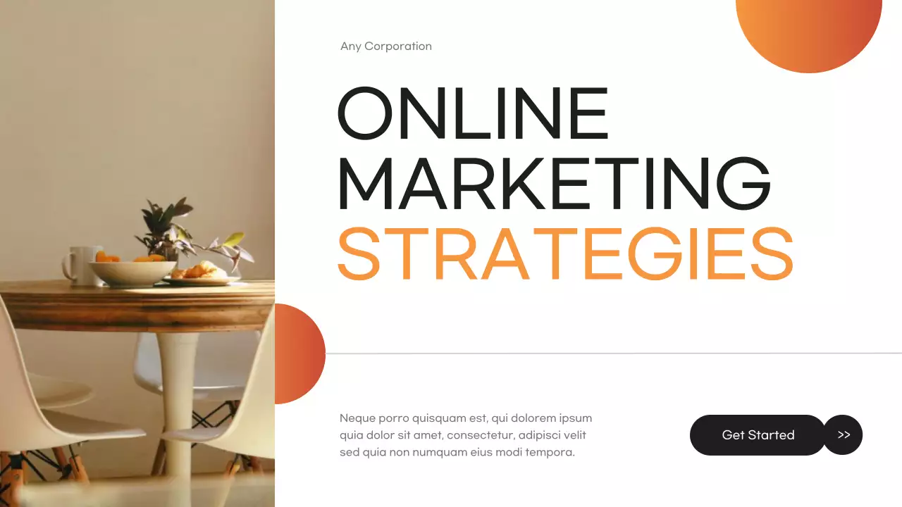 Orange Modern Marketing Strategy Presentation