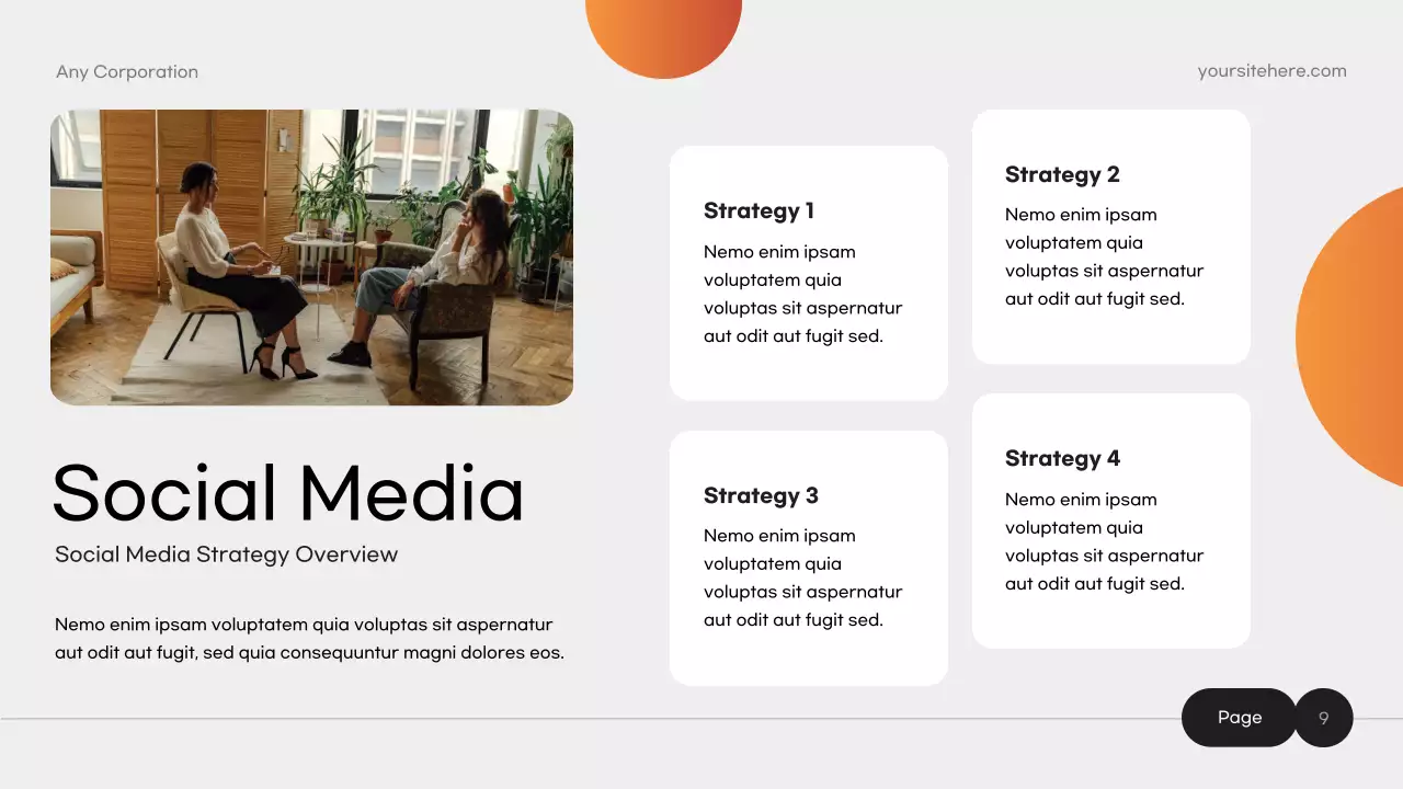 Orange Modern Marketing Strategy Presentation