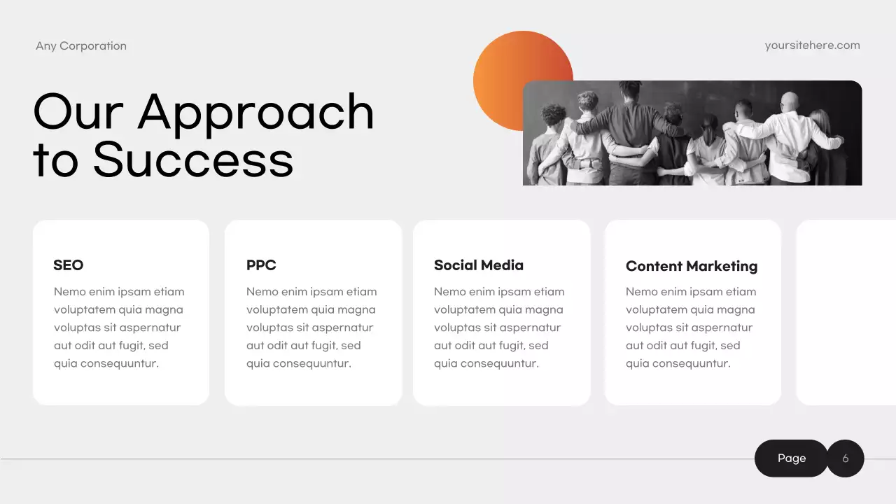 Orange Modern Marketing Strategy Presentation