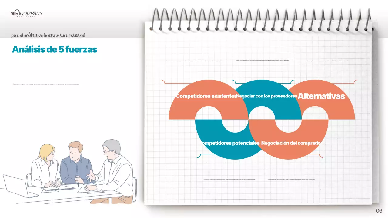 Un sencillo plan de ventas en rojo y menta