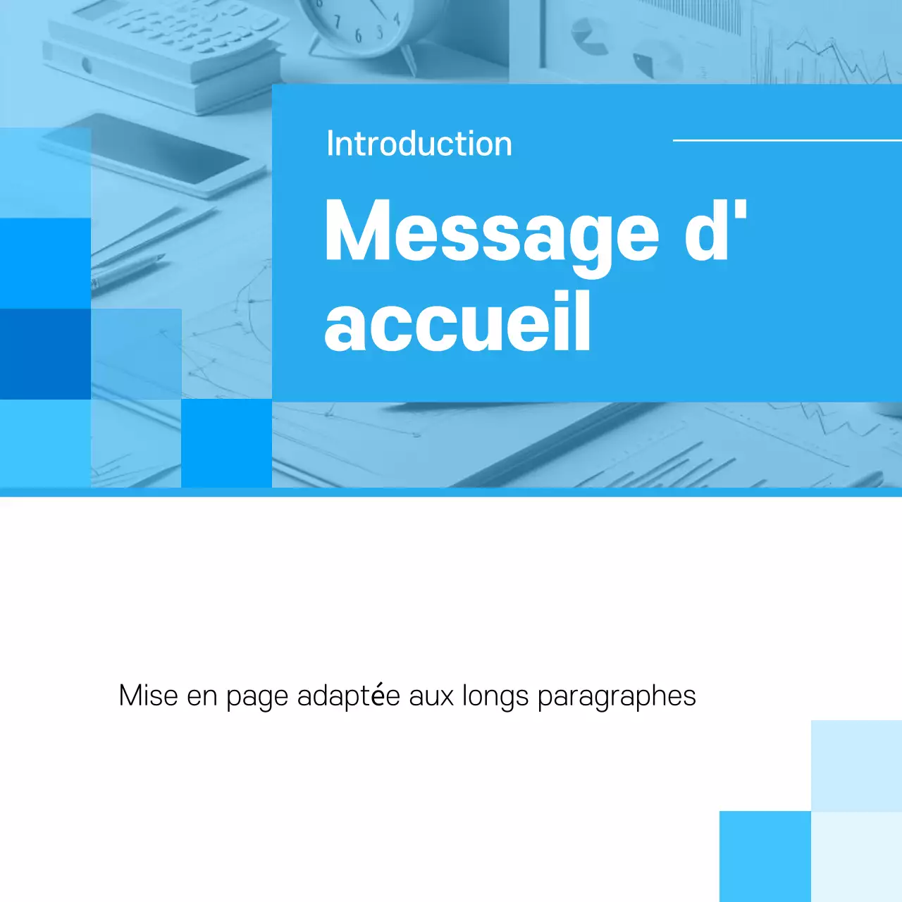 Carte bleue chicPromotion de la nouvelle