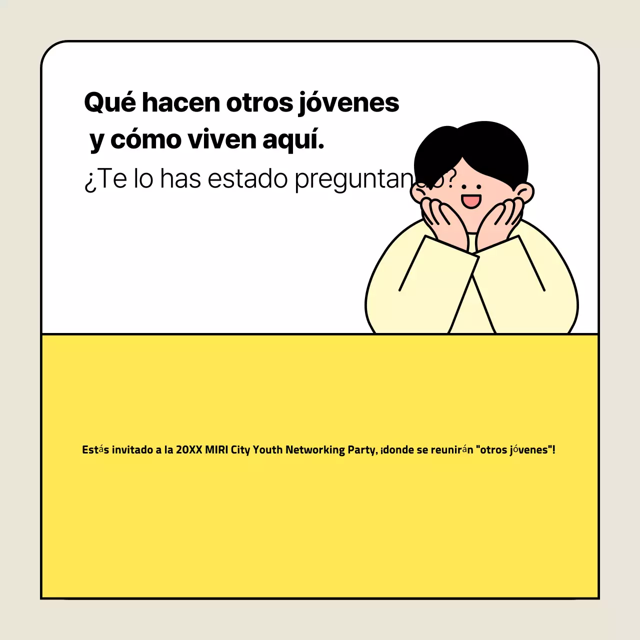 Eventos de red simples amarillos