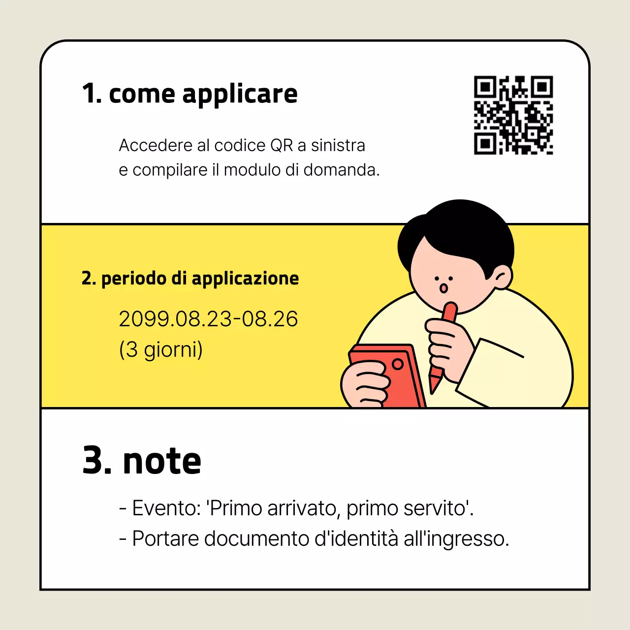 Giallo Eventi di rete semplici