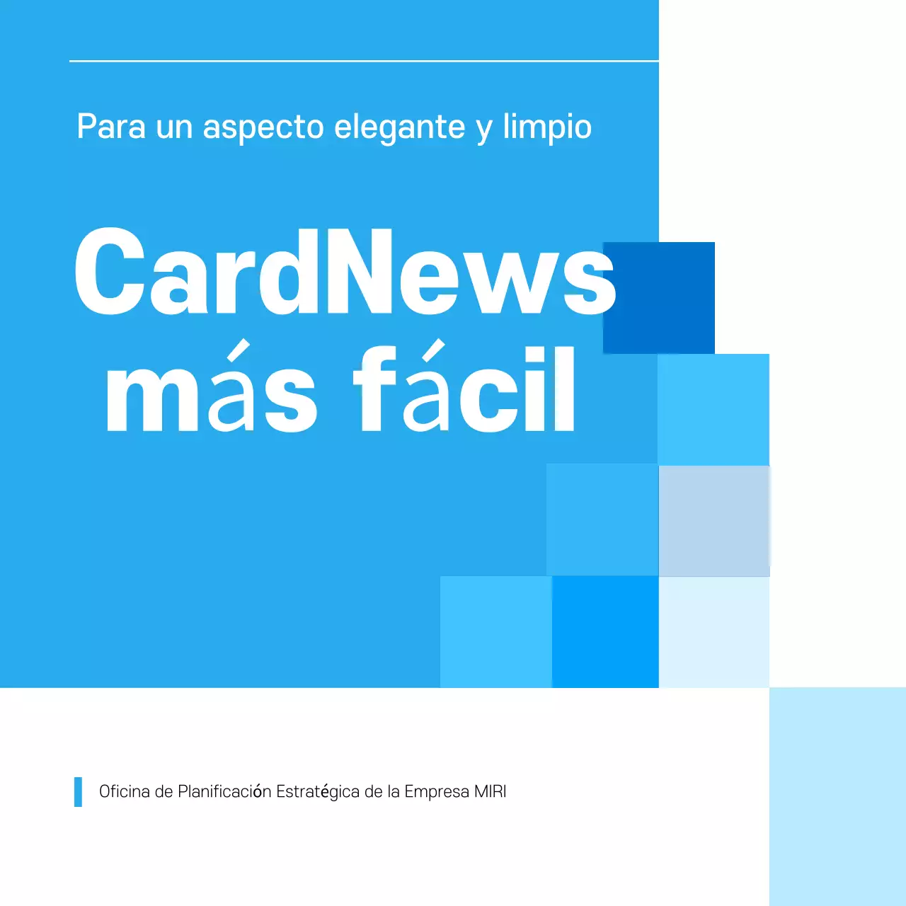 Tarjeta Blue chicPromoción de noticias