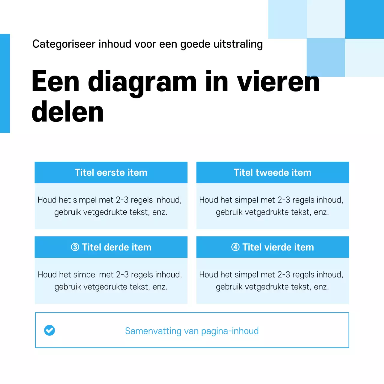 Blue chic kaartNieuwsactie