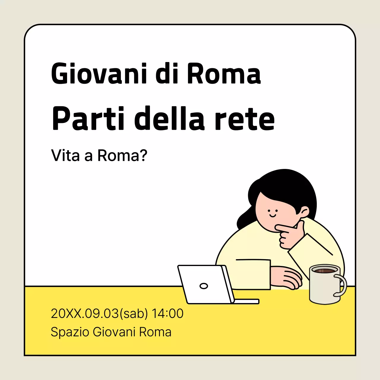 Giallo Eventi di rete semplici