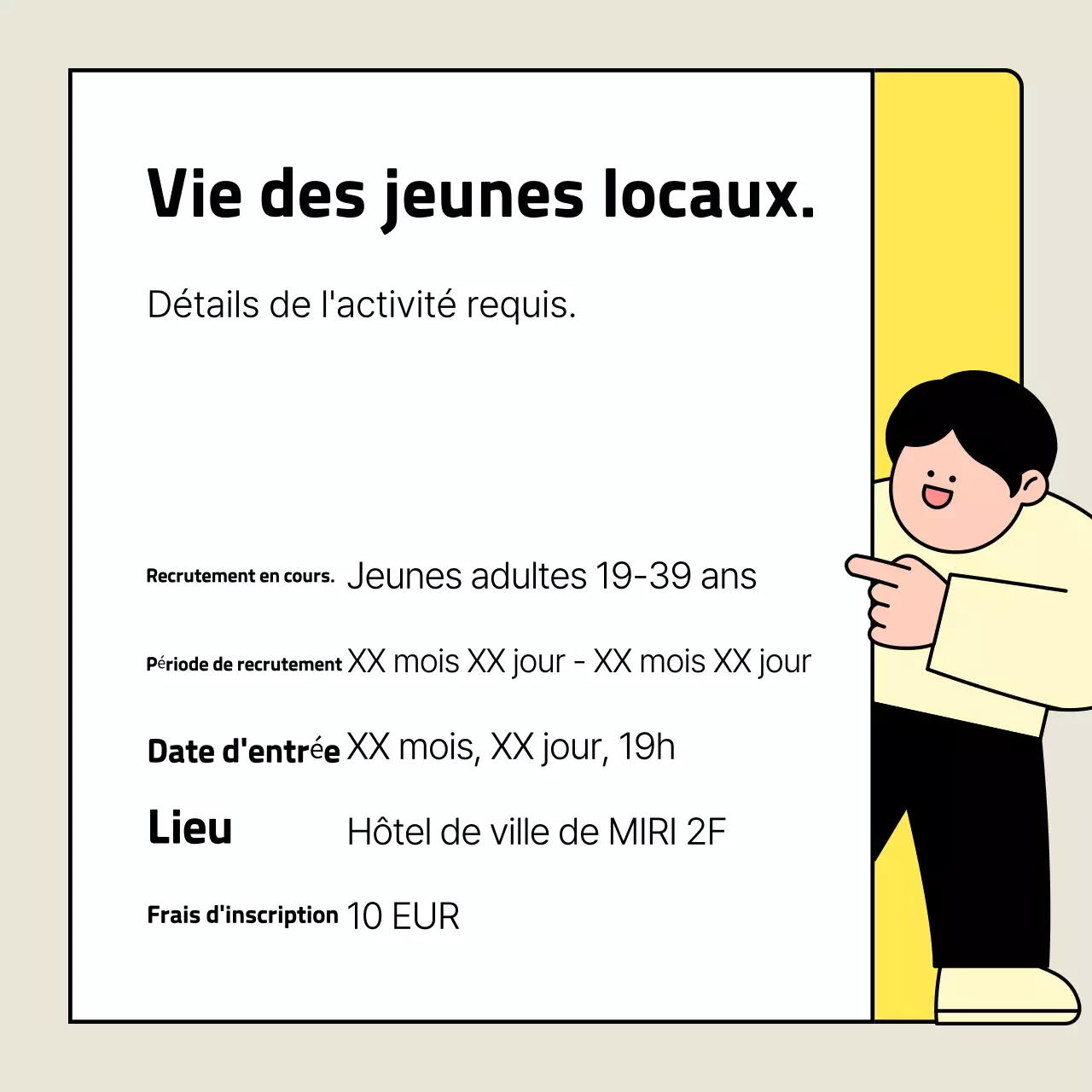 Yellow Simple Network Events (événements de réseau simples)