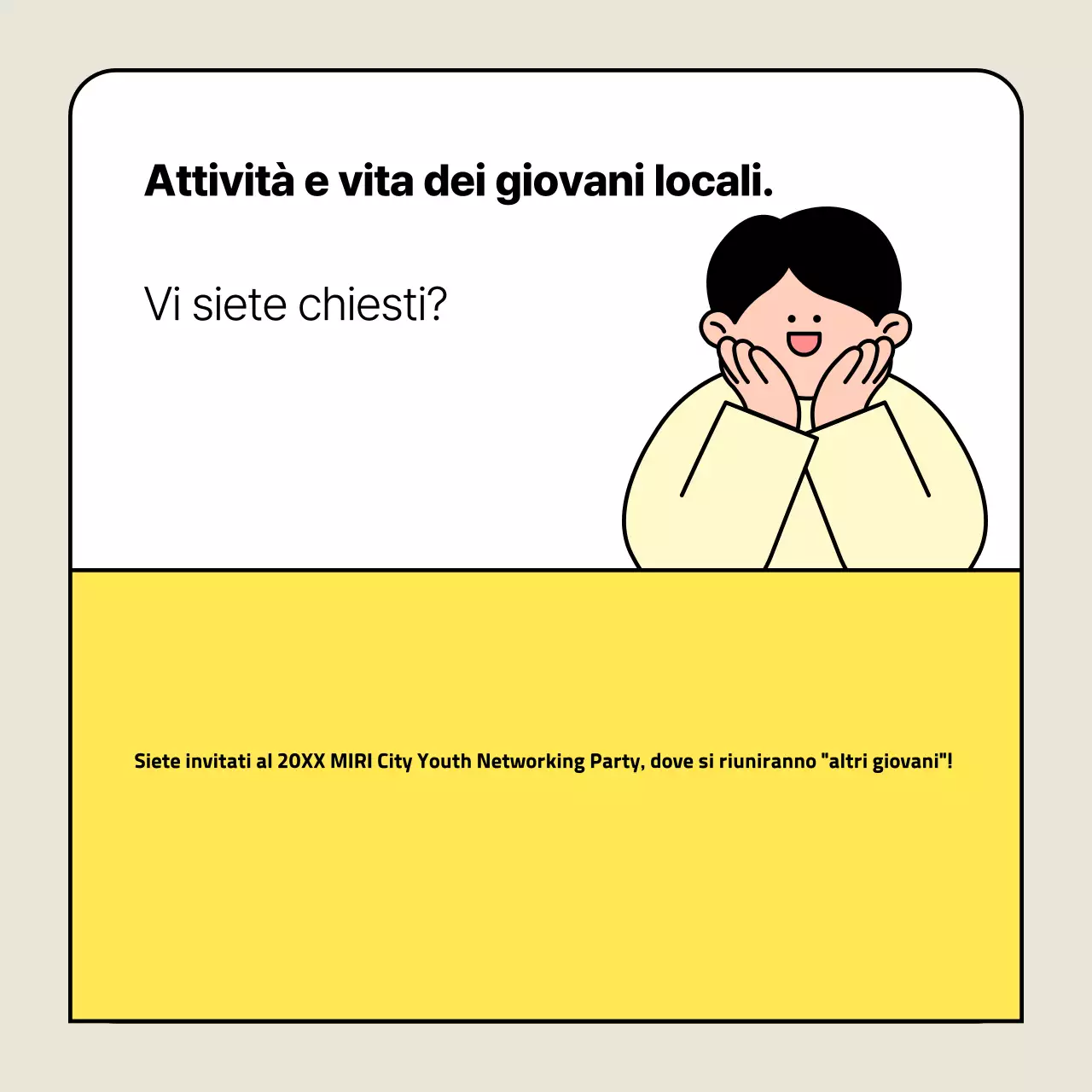Giallo Eventi di rete semplici