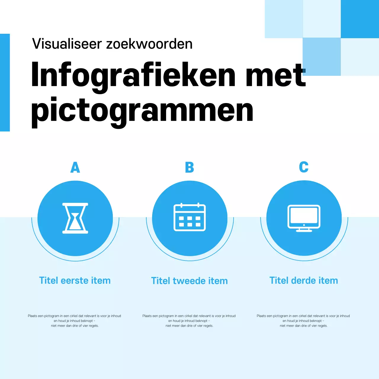 Blue chic kaartNieuwsactie