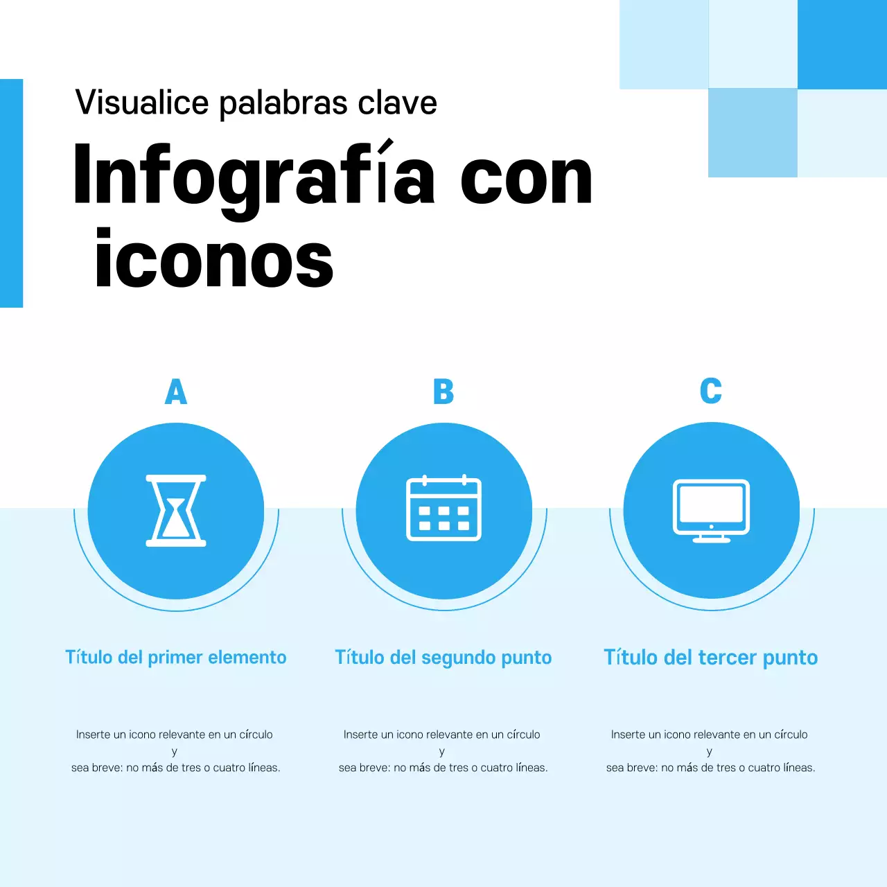 Tarjeta Blue chicPromoción de noticias