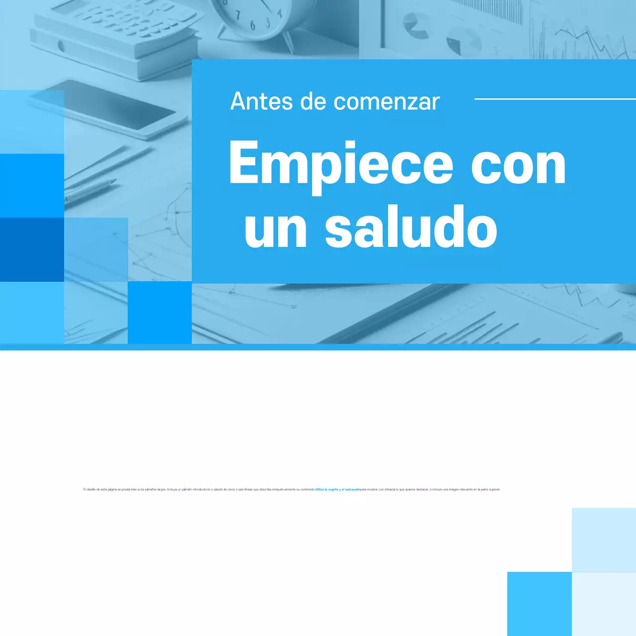 Tarjeta Blue chicPromoción de noticias