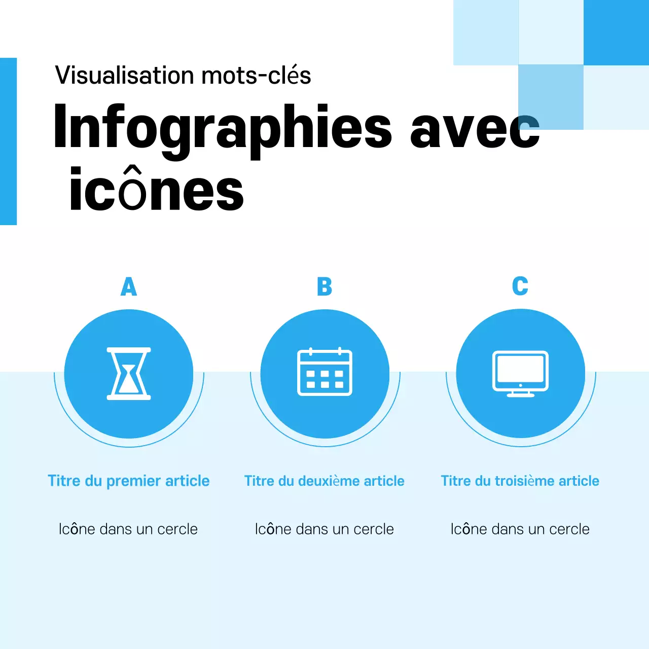 Carte bleue chicPromotion de la nouvelle