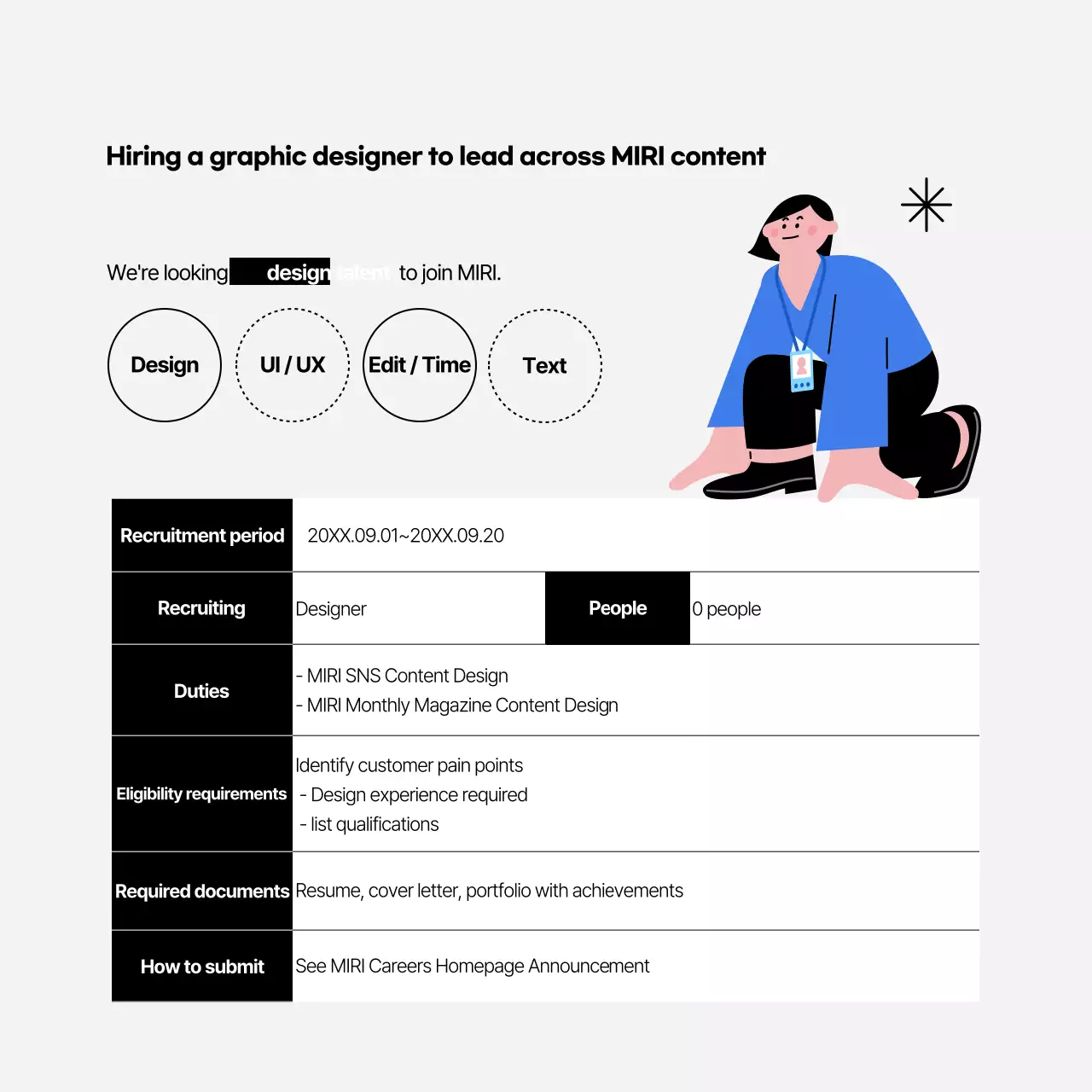 Mint's simple company recruiting