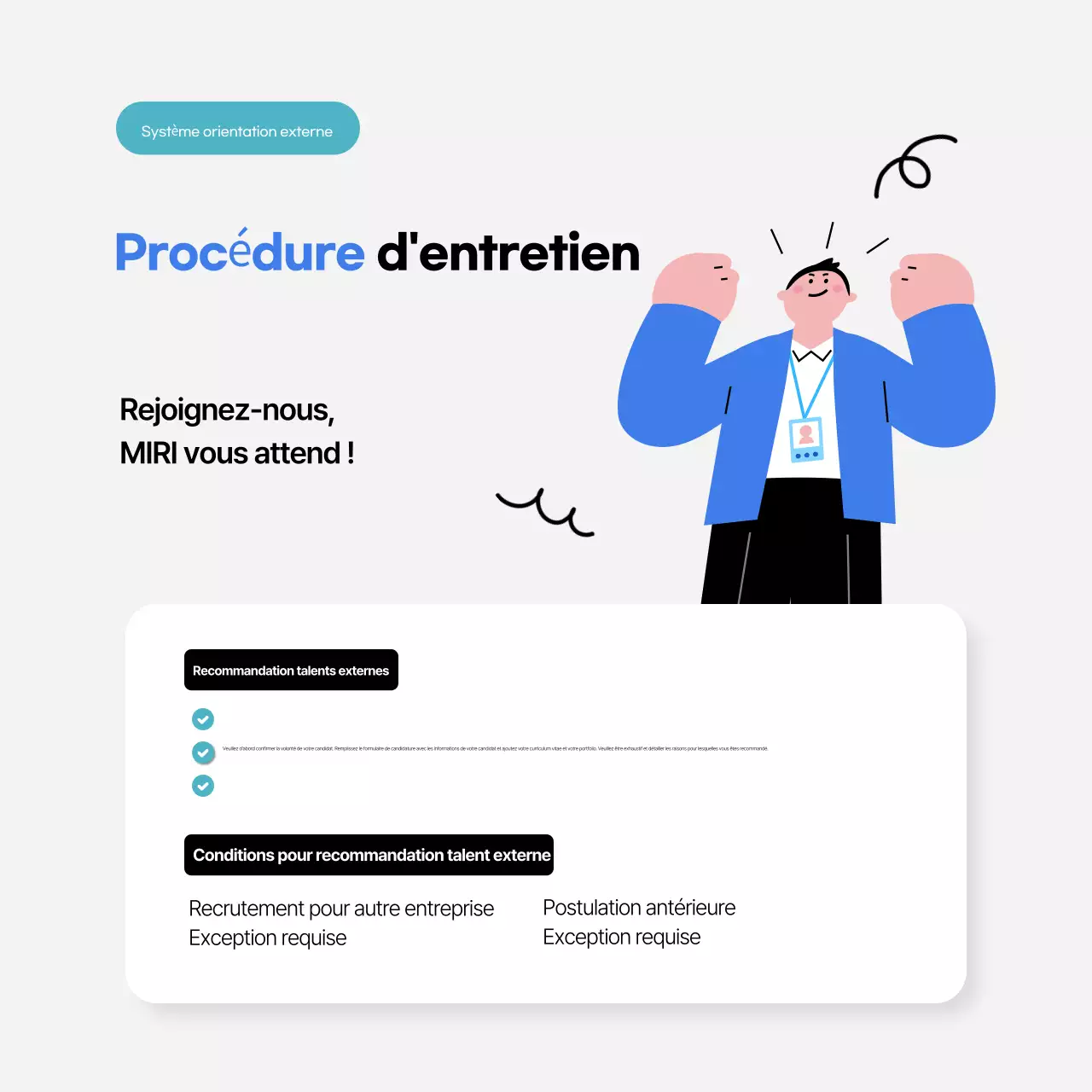 Le recrutement simple de l'entreprise Mint