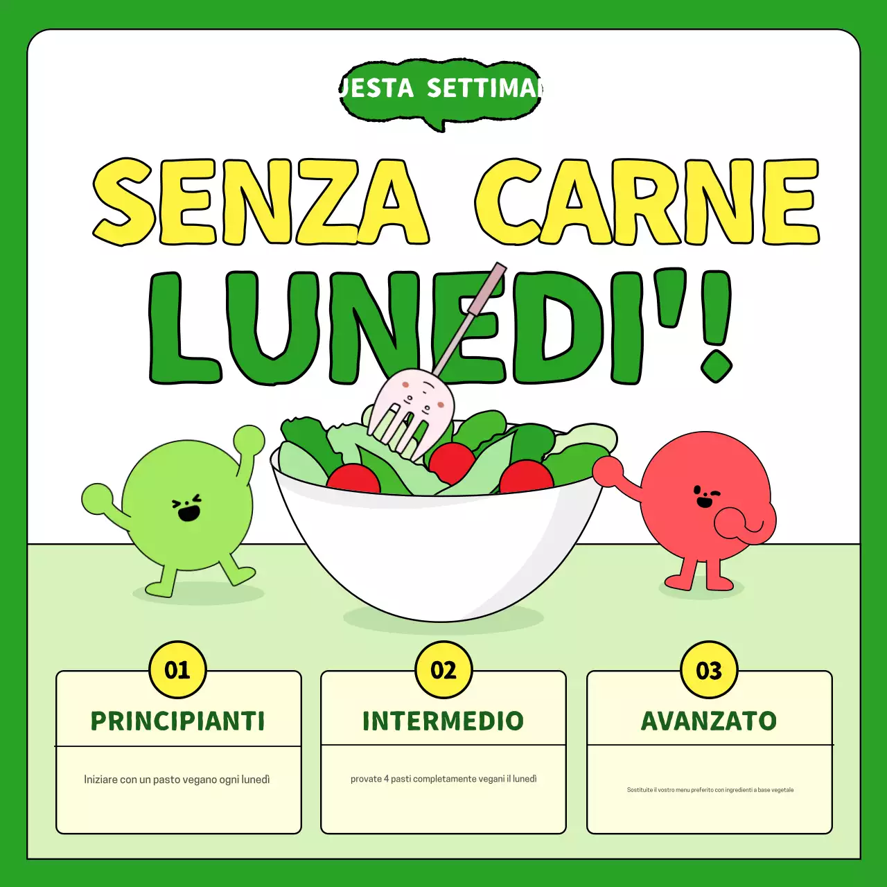 promozione verde minima vegana