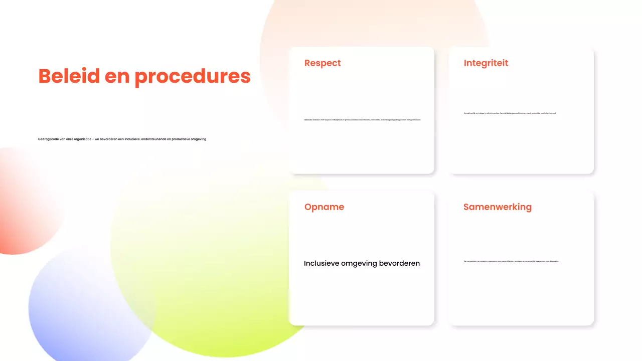 Witte moderne gids voor het inwerken van werknemers