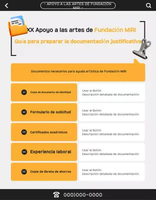 Guía de apoyo al arte moderno naranja