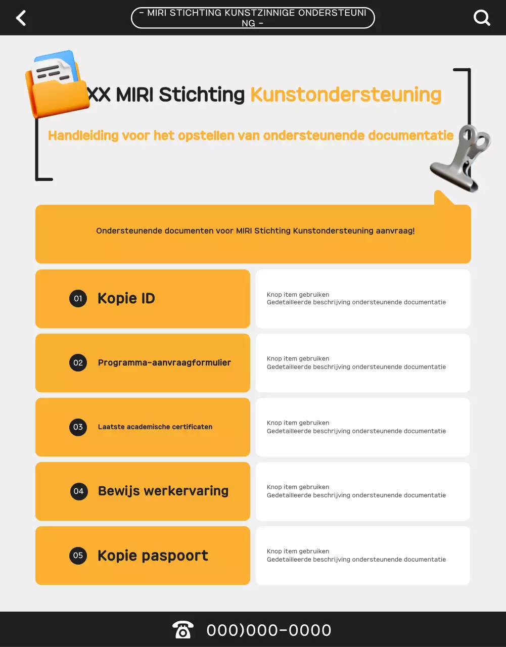 Oranje handleiding voor moderne kunst