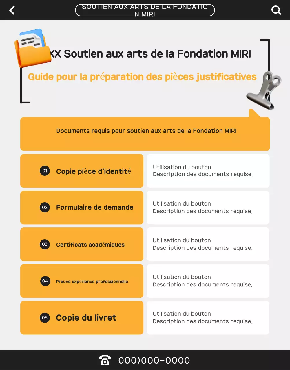 Guide de soutien à l'art moderne d'Orange