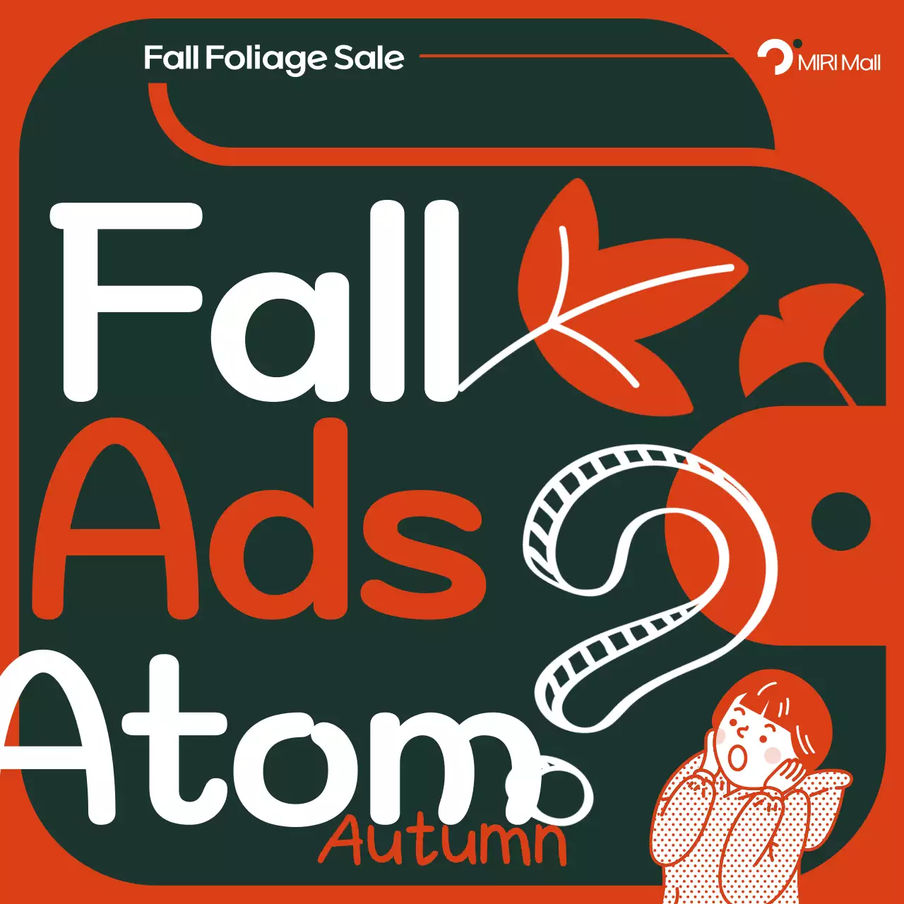 Anúncio de outono Retro Laranja