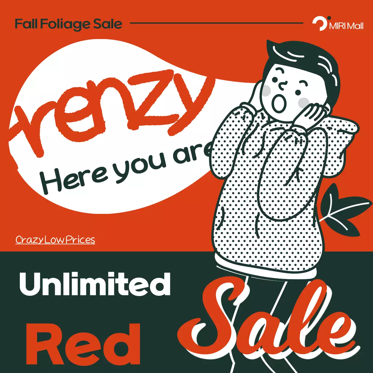 Orange Retro Fall Ad