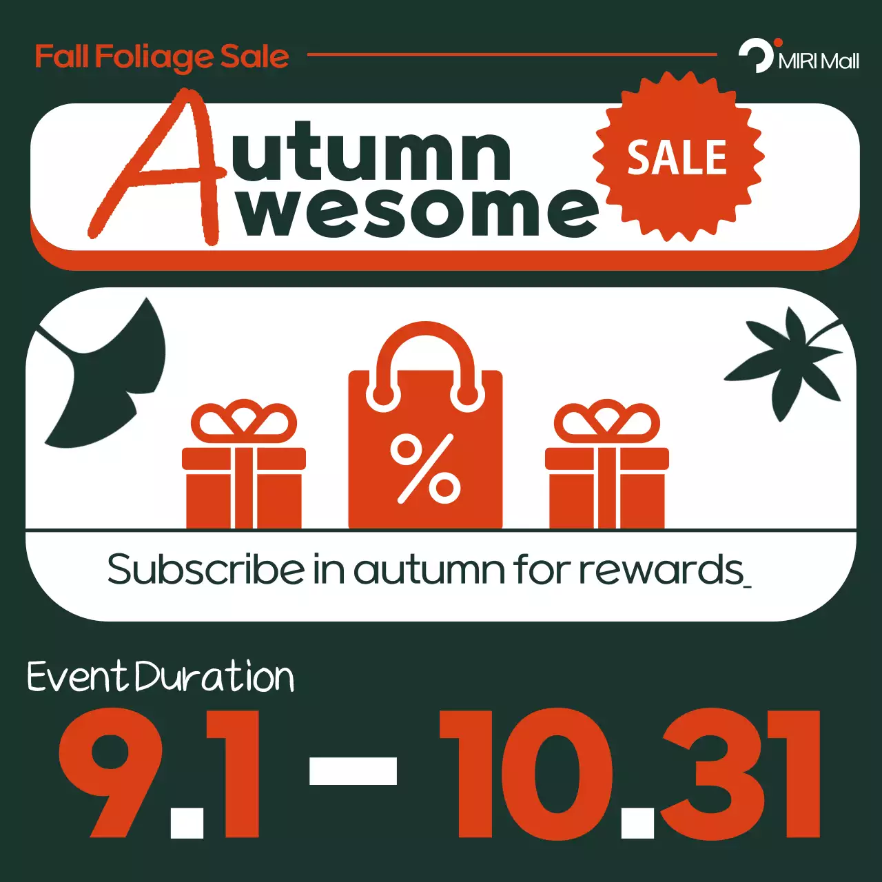 Orange Retro Fall Ad