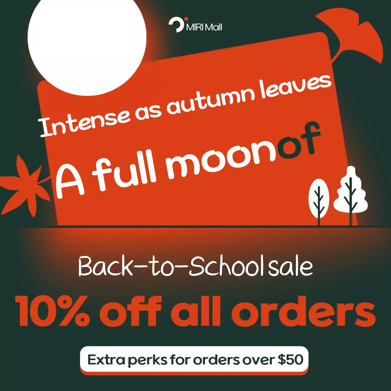 Orange Retro Fall Ad