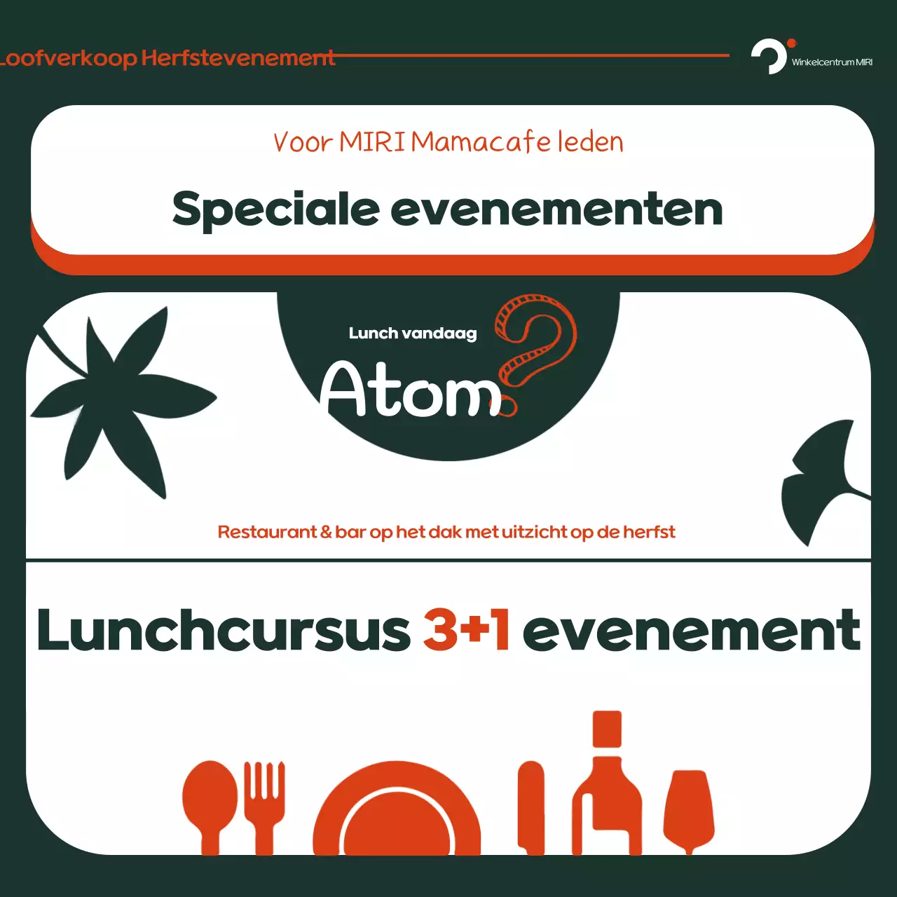 Oranje Retro Herfst Advertentie