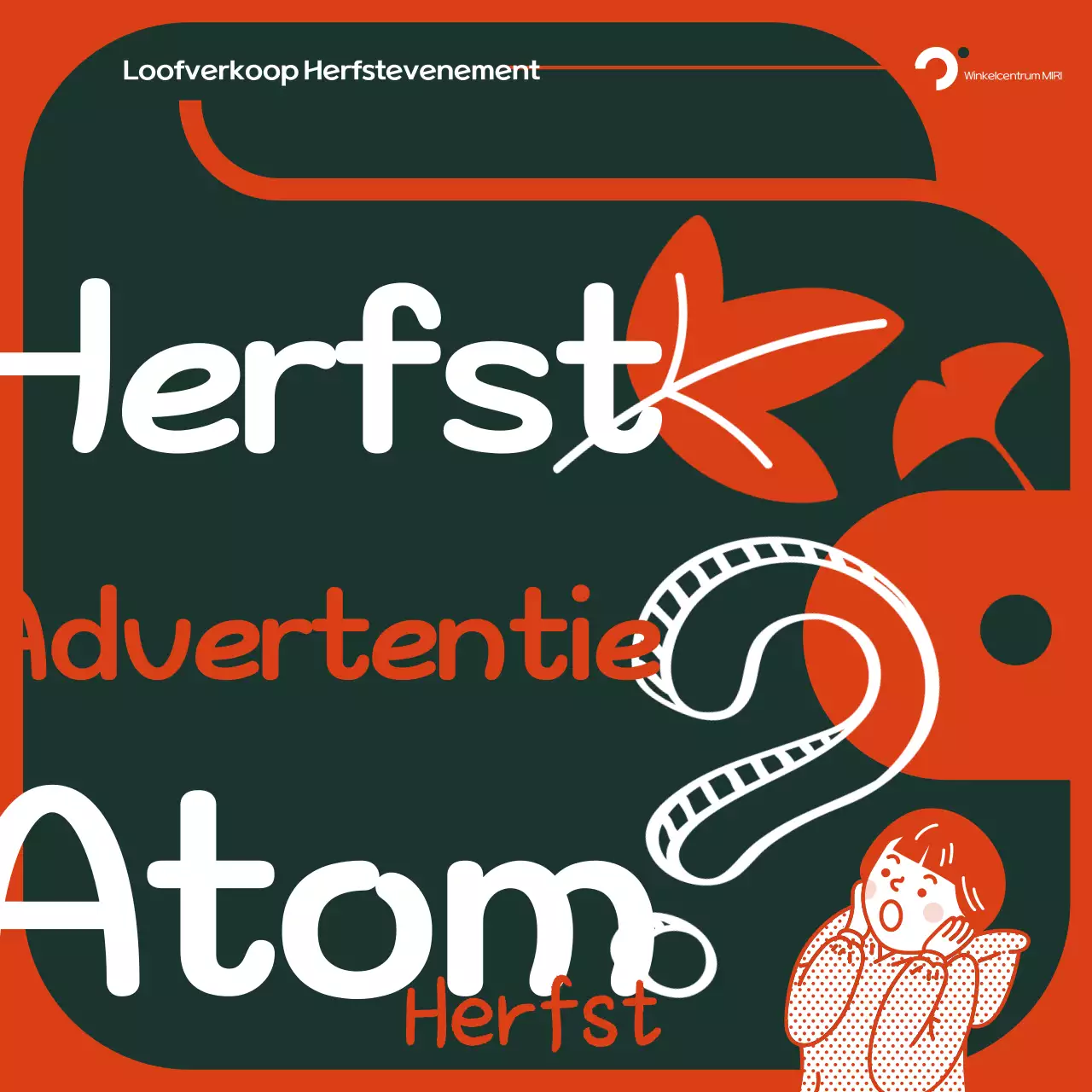 Oranje Retro Herfst Advertentie