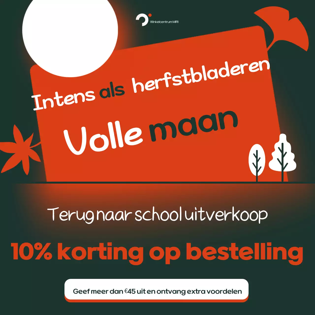 Oranje Retro Herfst Advertentie