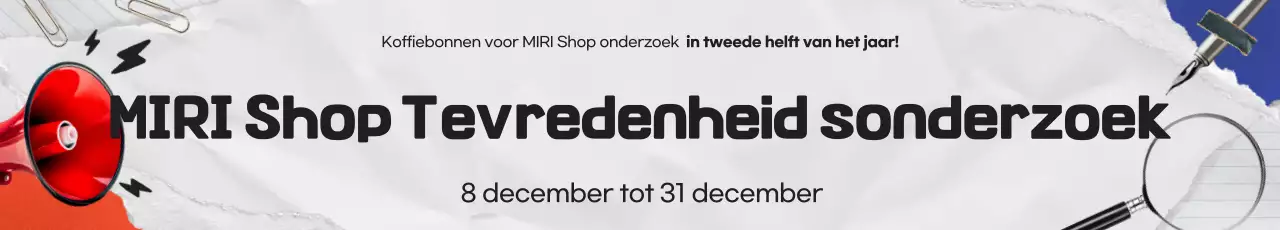 Promoot een moderne klantenenquête in rood en blauw