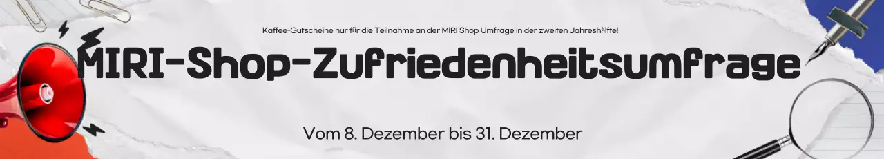 Förderung einer modernen Kundenbefragung in Rot und Blau