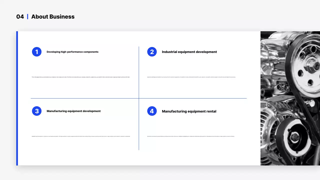 Apresentação do perfil da empresa Blue Simple