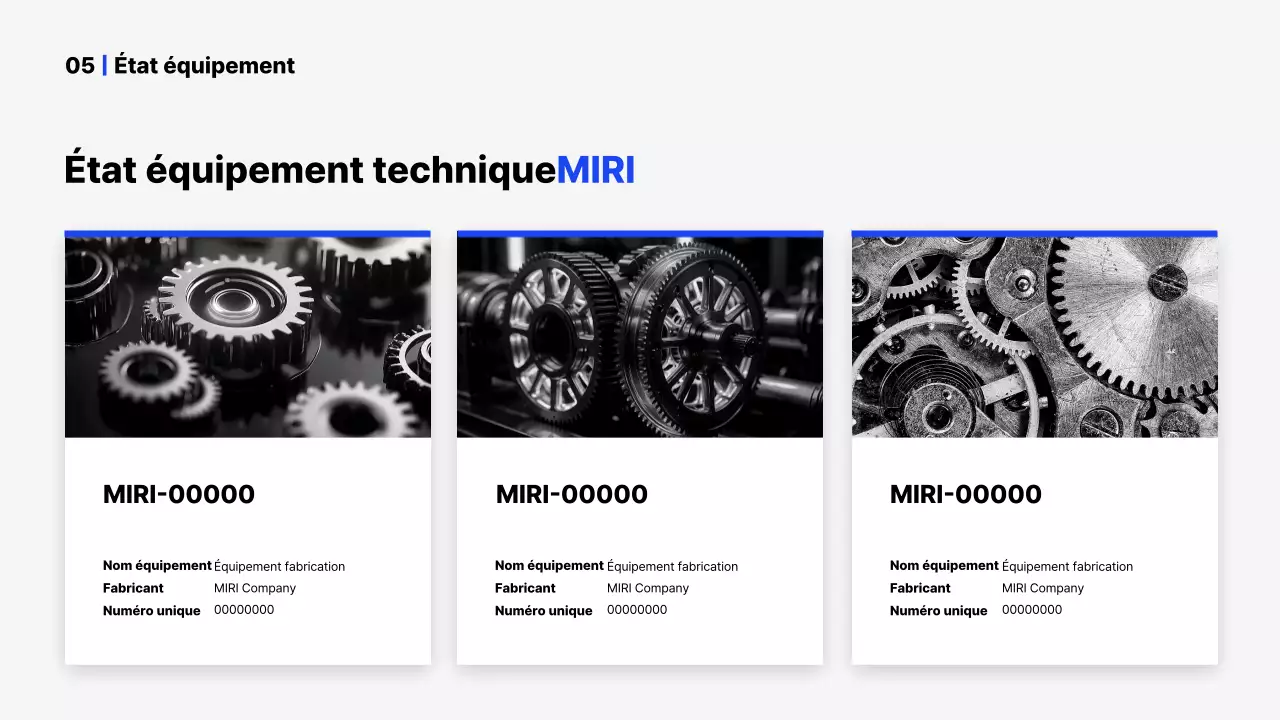 Présentation du profil d'entreprise Blue Simple