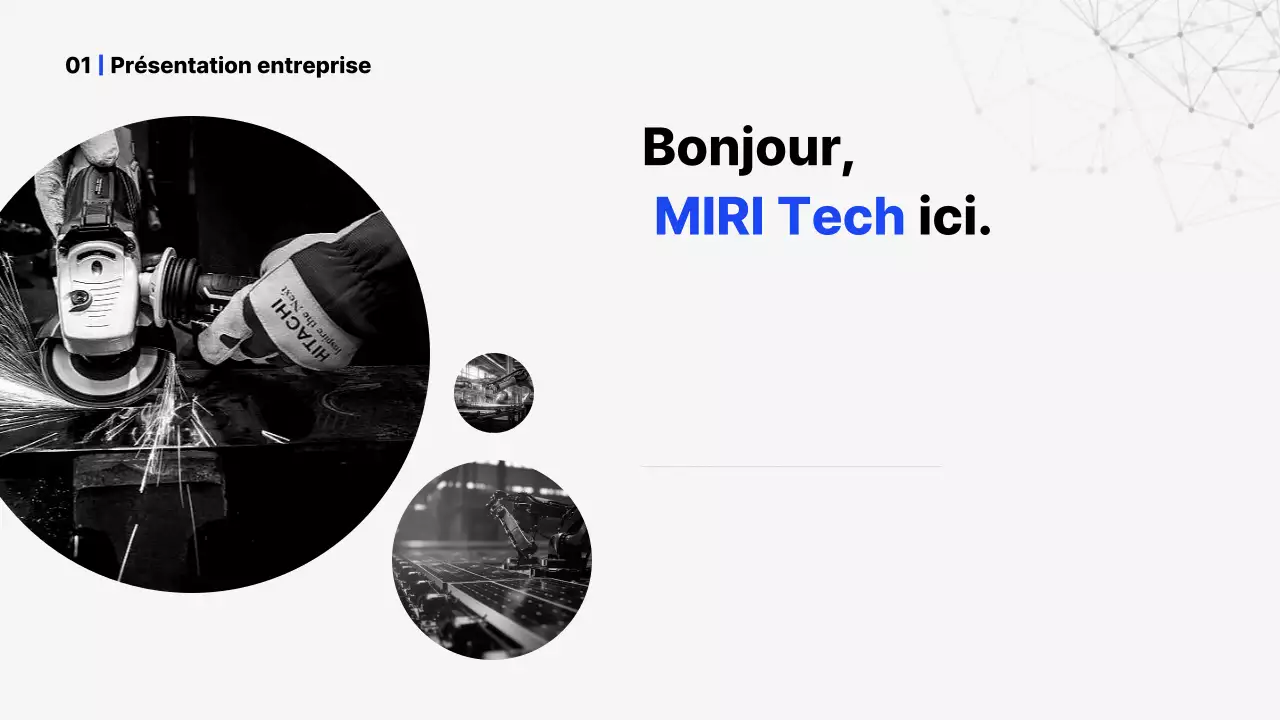 Présentation du profil d'entreprise Blue Simple