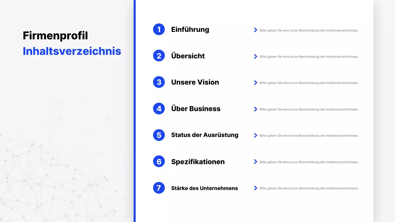 Einführung in das Blue Simple Unternehmensprofil