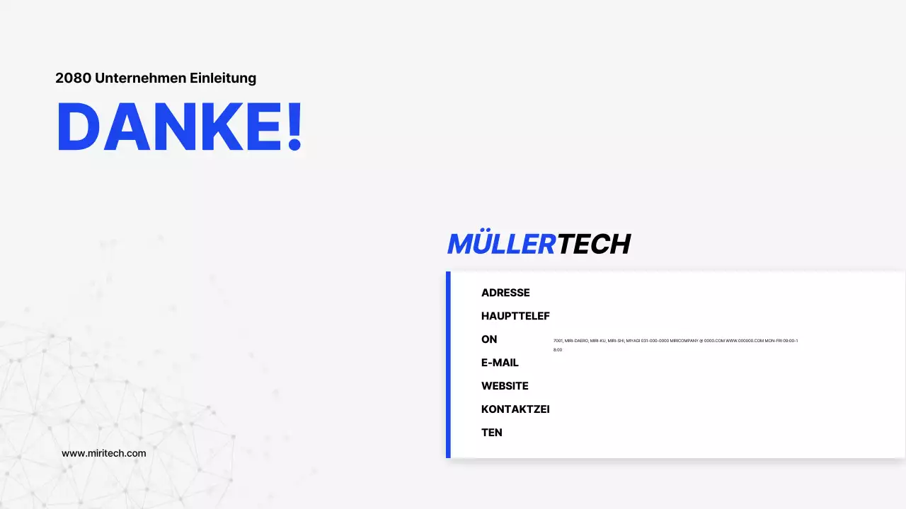 Einführung in das Blue Simple Unternehmensprofil