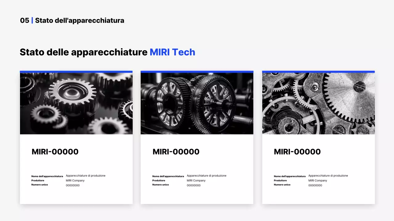 Presentazione del profilo aziendale Blue Simple