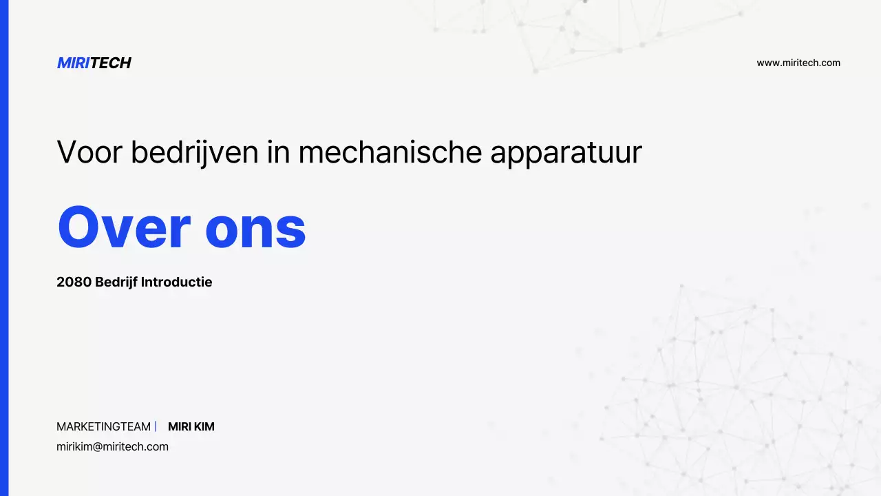 Introductie van het Blue Simple bedrijfsprofiel