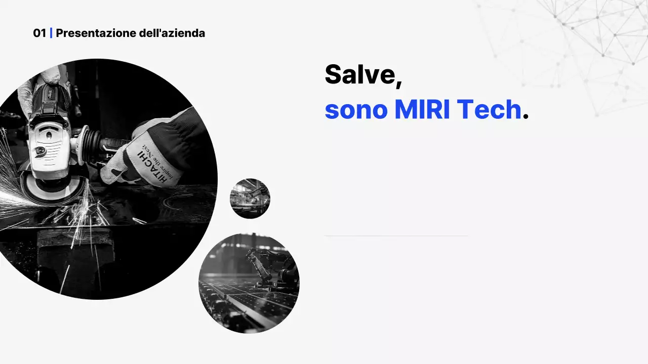 Presentazione del profilo aziendale Blue Simple