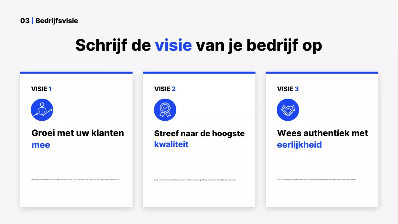 Introductie van het Blue Simple bedrijfsprofiel