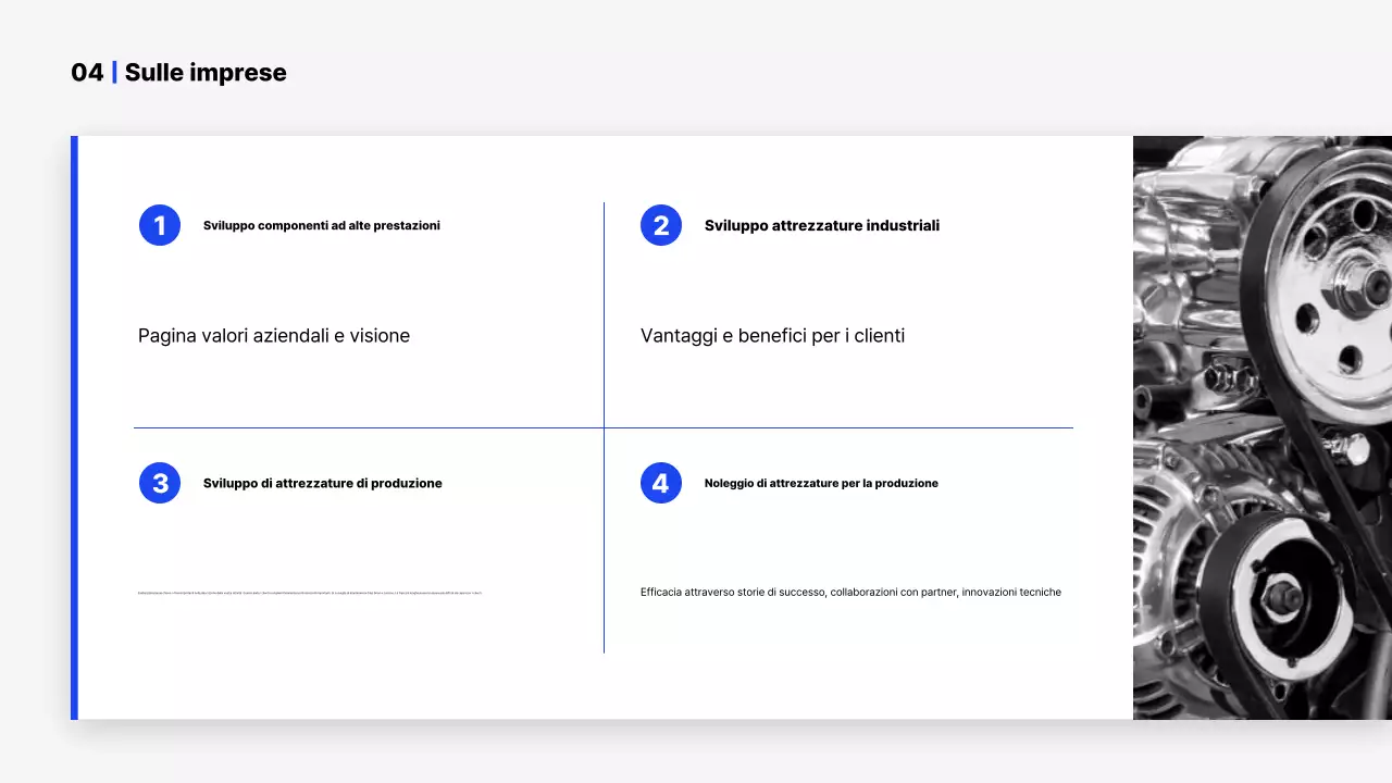 Presentazione del profilo aziendale Blue Simple