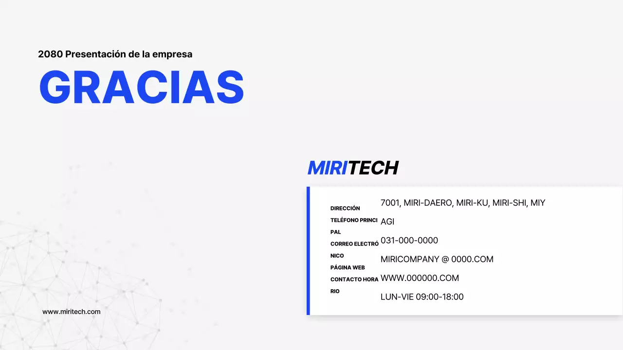 Presentación del perfil de empresa Blue Simple