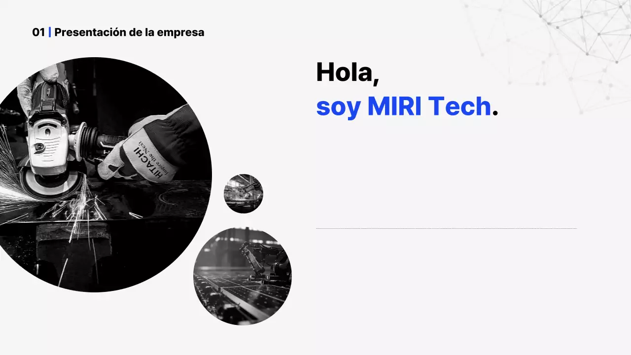 Presentación del perfil de empresa Blue Simple