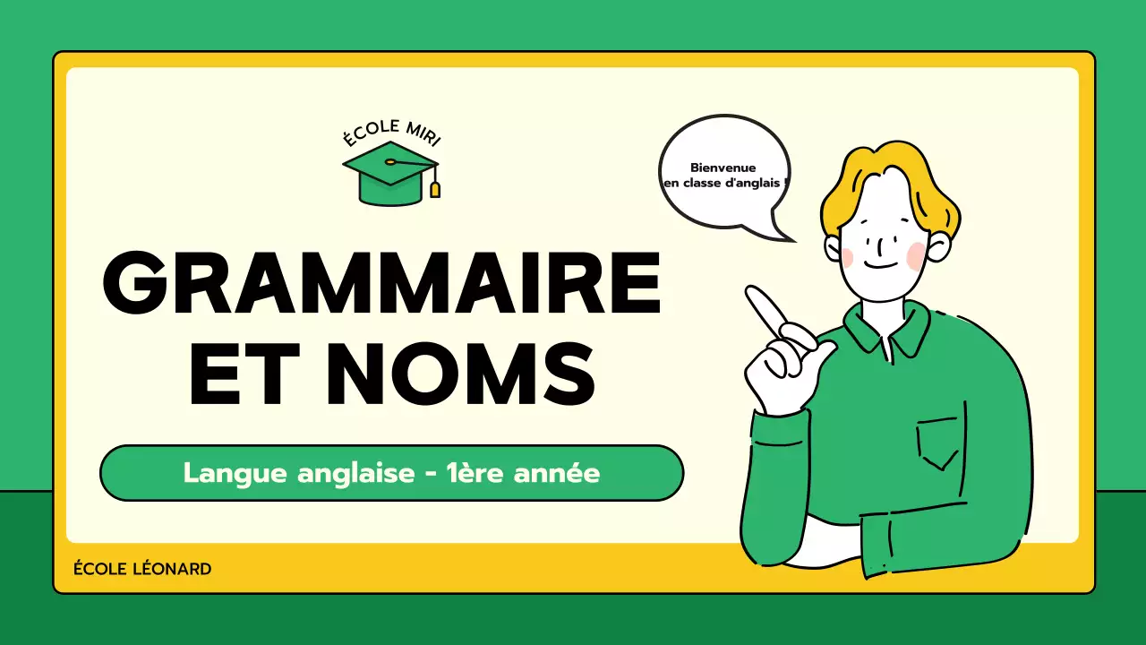 classe verte de grammaire minimale